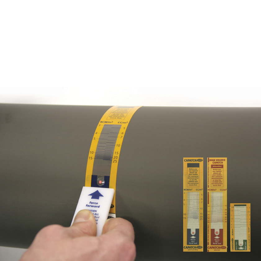 Capatch volume strips red 15-70 cm3/m2 - Jet Cleaning